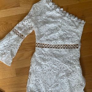 White cocktail dress